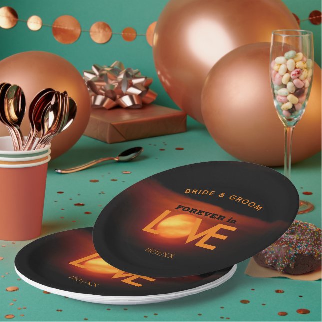 Vollernte Mondhochzeit Pappteller (Multi)