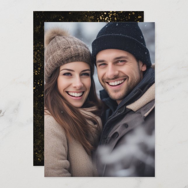 Volles Foto Hochzeitstag für Vellum Einladung (Vorne/Hinten)