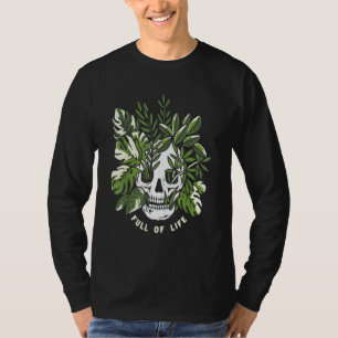 Volles Leben Schädelgärtnern Vintag T-Shirt