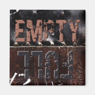 Volles leeres Zeichen Magnet