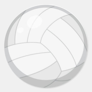 Volley Ball Classic Round Sticker