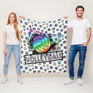 Volley Ball Fleece Blanket