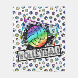 Volley Ball Fleece Blanket