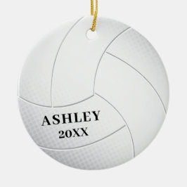 Volley Ball Personalisiert Weihnachten Keramik Ornament