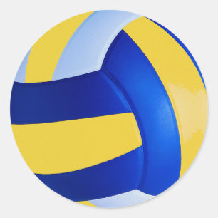 Volley Ball Runder Aufkleber