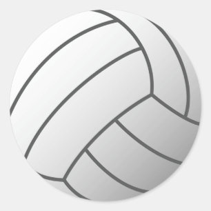 Volley-Ball Runder Aufkleber