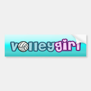 Volley Girl Autoaufkleber