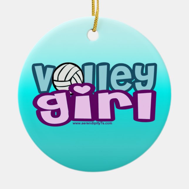 Volley Girl Keramikornament (Vorne)
