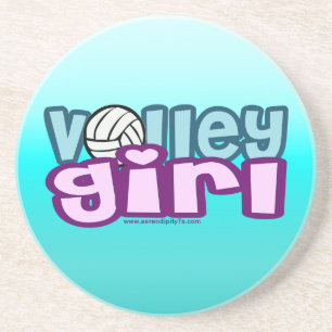 Volley Girl Sandstein Untersetzer