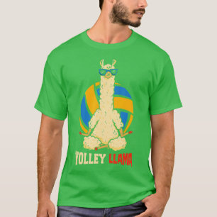 Volley Llama Sports Game Volleyball T-Shirt