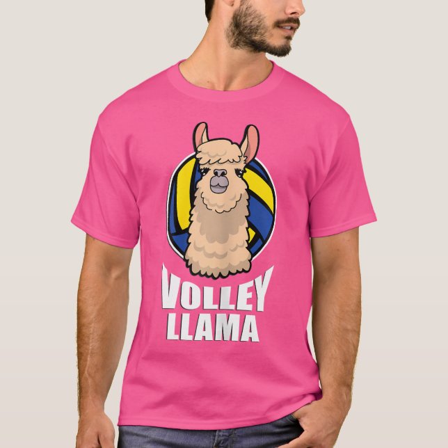 Volley Llama Volleyball T-Shirt (Vorderseite)