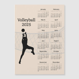 Volleyball 2025 Kalender Magnetkarte