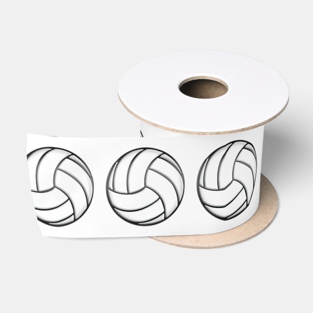 Volleyball 3 Zoll Satinband (Spule)