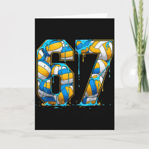 Volleyball 67 Six Seven Sport Lustig Gen Alpha Z I Karte