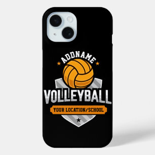 Volleyball ADD TEXT School Varsity Team Player Case-Mate iPhone Hülle