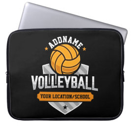 Volleyball ADD TEXT School Varsity Team Player Laptopschutzhülle