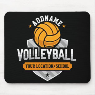 Volleyball ADD TEXT School Varsity Team Player Mousepad