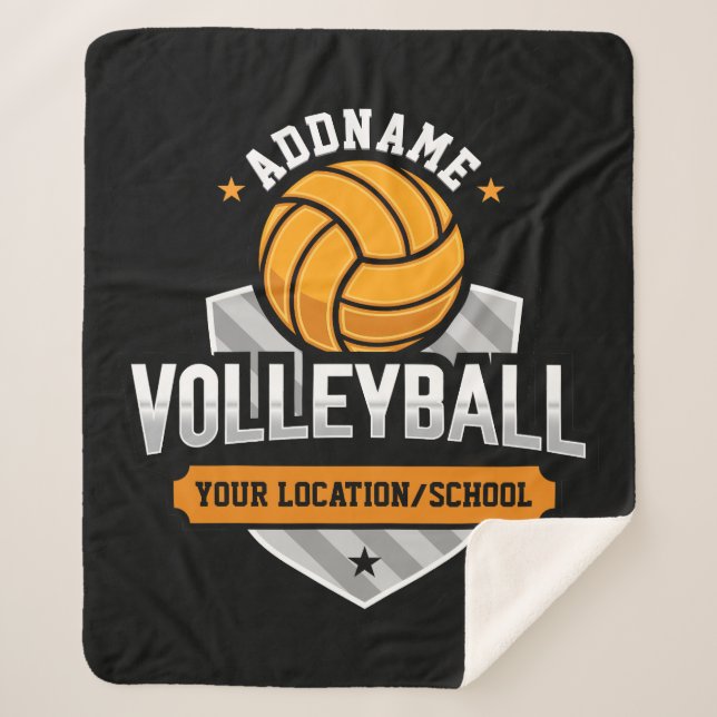 Volleyball ADD TEXT School Varsity Team Player Sherpadecke (Vorderseite)