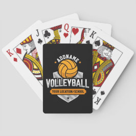 Volleyball ADD TEXT School Varsity Team Player Spielkarten