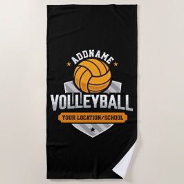 Volleyball ADD TEXT School Varsity Team Player Strandtuch