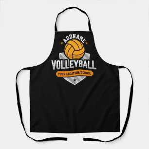 Volleyball ADD TEXT Schulmannschaftsteam Spieler Schürze