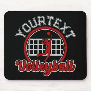 Volleyball ADNAME Spike Ball Attack Team Sport Mousepad