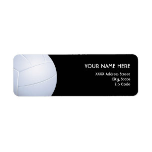 Volleyball-Adressen-Etiketten