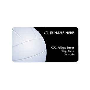 Volleyball-Adressen-Etiketten Adressaufkleber