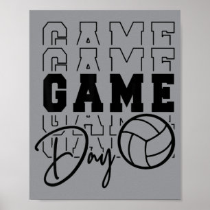 Volleyball am Spieltag Poster