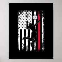 Volleyball Amerikanische Flagge für Mädchen Jungen