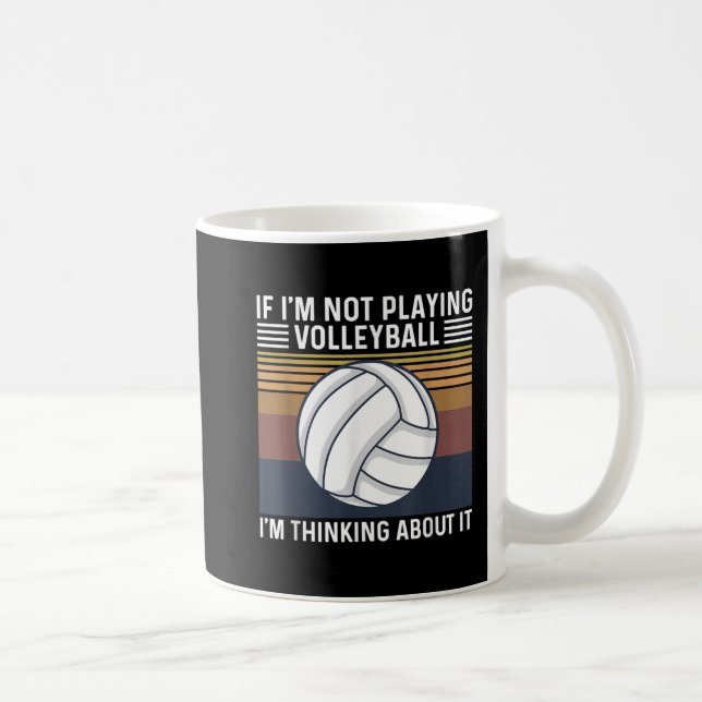Volleyball-Angebot für einen Volleyball-Spieler Kaffeetasse (Rechts)
