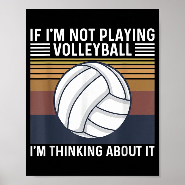 Volleyball-Angebot für einen Volleyball-Spieler Poster (Vorne)