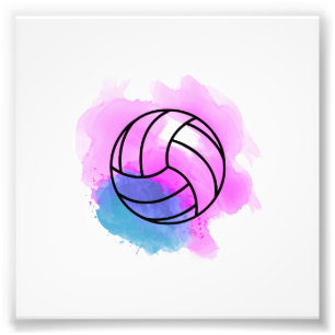 Volleyball-Aquarell Fotodruck