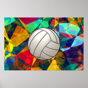 Volleyball Art Poster
