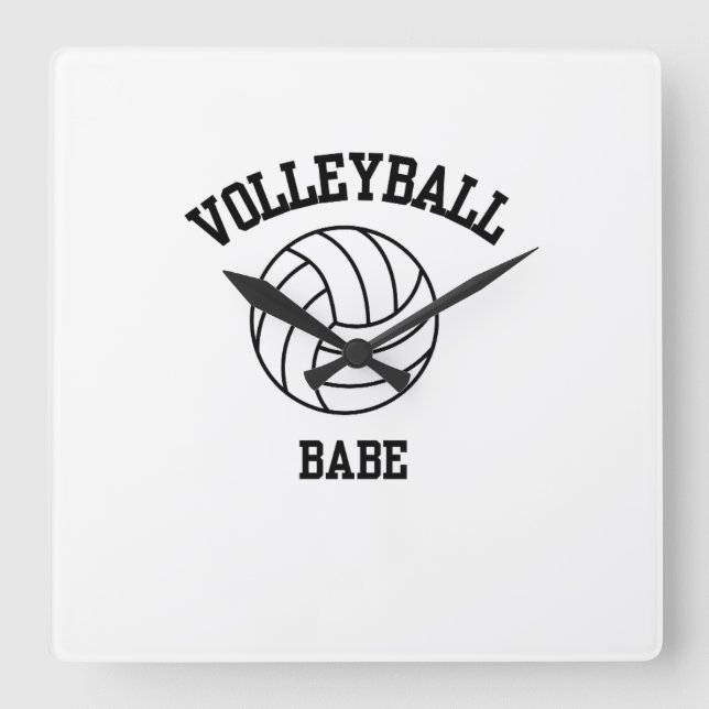 Volleyball Art Wall Uhr (Vorderseite)