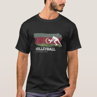 Volleyball Aserbaidschan Flag Team Indoor Beach Pl T-Shirt