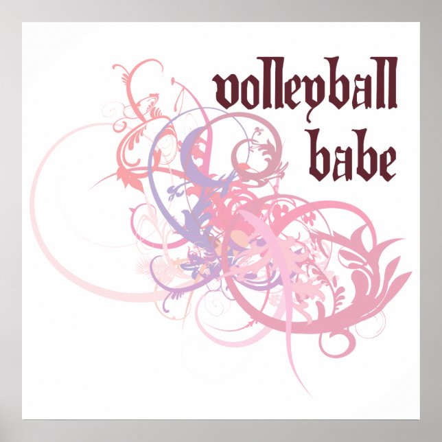 Volleyball Babe Poster (Vorne)