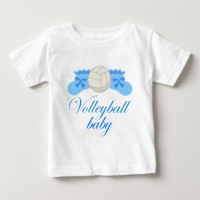 Volleyball-Baby Baby T-shirt (Vorderseite)