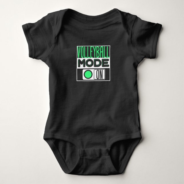 Volleyball Baby Strampler (Vorderseite)