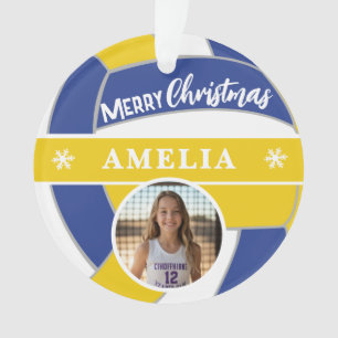Volleyball Ball Benutzerdefinierter Name Frohe Wei Ornament