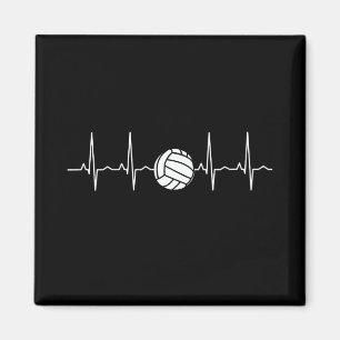 Volleyball Ball Heartbeat Magnet