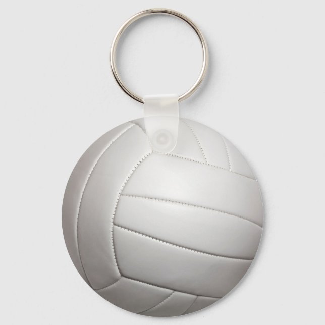 Volleyball Basic Button Schlüsselanhänger (Vorderseite)
