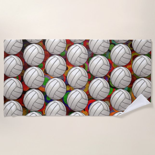 Volleyball Beach Handtuch (Vorderseite)