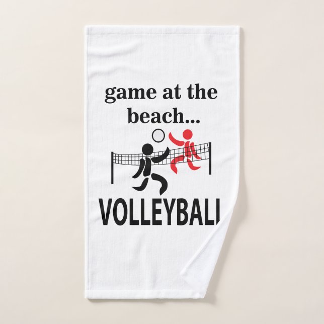 Volleyball Beach Volleyball Handtuch (Handtuch)
