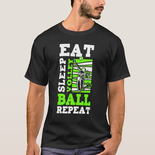 Volleyball Beach Volleyball Indoor Volleyball Midd T-Shirt (Vorderseite)