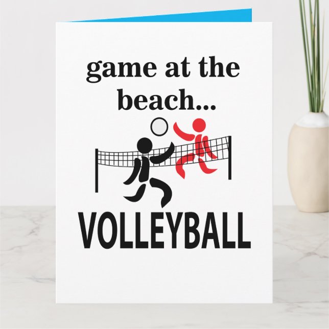 Volleyball Beach Volleyball Karte (Vorderseite)