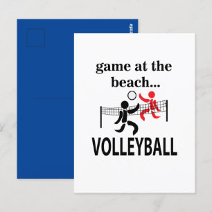 Volleyball Beach Volleyball Postkarte