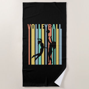 Volleyball Beachvolleyball Retro Strandtuch