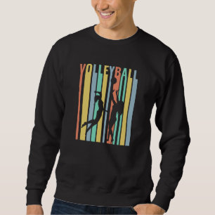 Volleyball Beachvolleyball Retro Sweatshirt