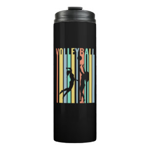 Volleyball Beachvolleyball Retro Thermosbecher